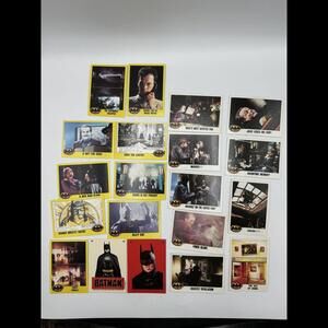 Topps and DC Comics Batman Trading Cards Mixed Lot VTG Nicholas Keaton